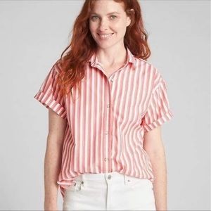 NWOT Gap striped button down top